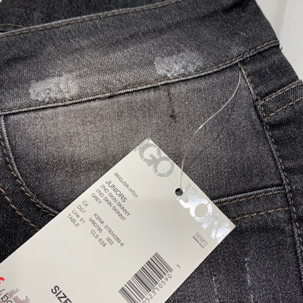 Bongo Skinny Jeans, Black, Size 3 - Picture 6 of 9